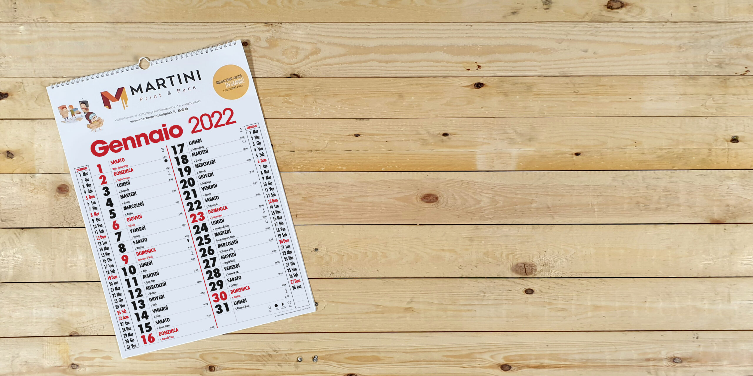 Calendari Personalizzati | Martini Print&Pack